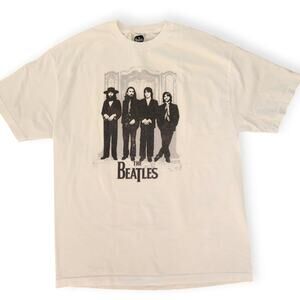 2008 Apple Corp Beatles Hey Jude Graphic Iconic Vintage Retro White T-shirt XL